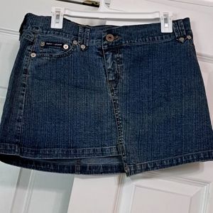 DKNY,asymmetrical, size 13 denim skirt